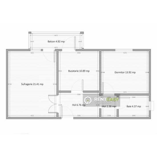 Apartament cu 2 camere de vanzare in Targu Cucu
